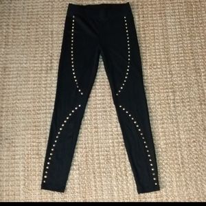 Nicki Minaj Gold Studded leggings